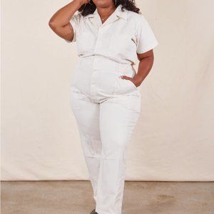 Big Bud Press SHORT SLEEVE JUMPSUIT - VINTAGE TEE OFF-WHITE (Sample Sale!)